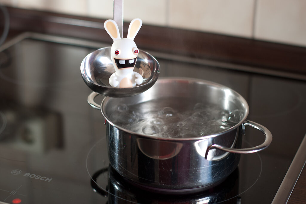 Rayman Rabbid Kochtopf