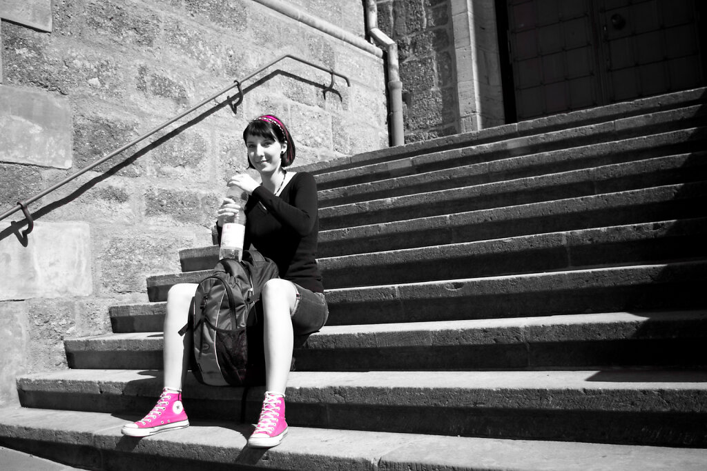 Treppenstufen Pause