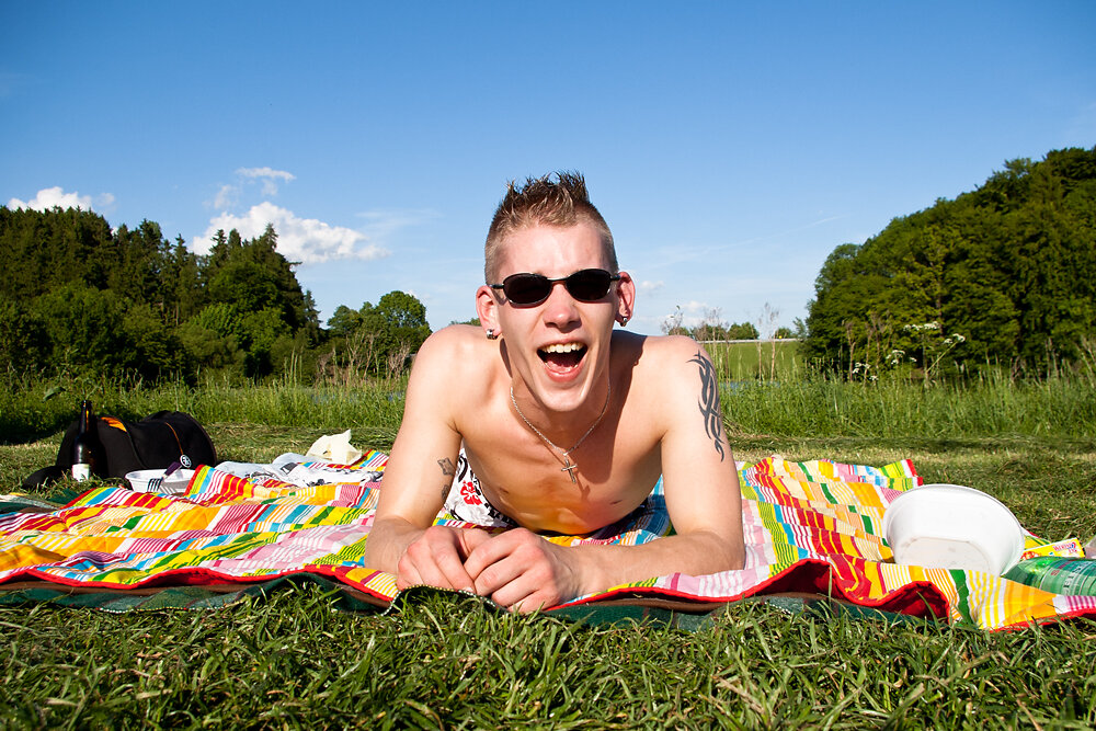Picknick liegen
