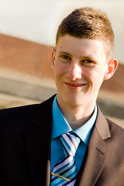 Portrait Krawatte blau