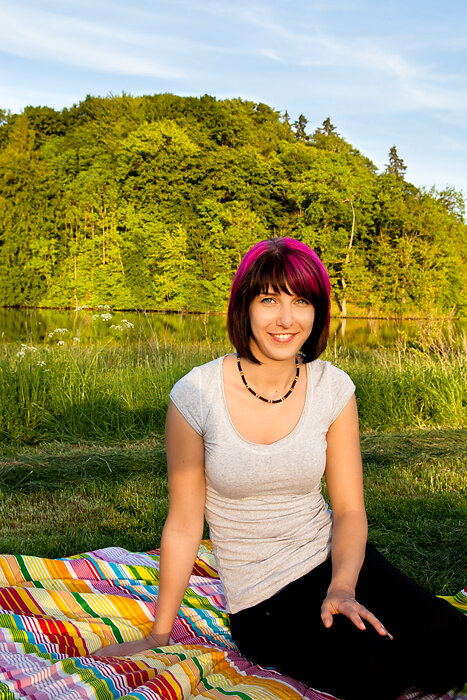Picknick sitzend