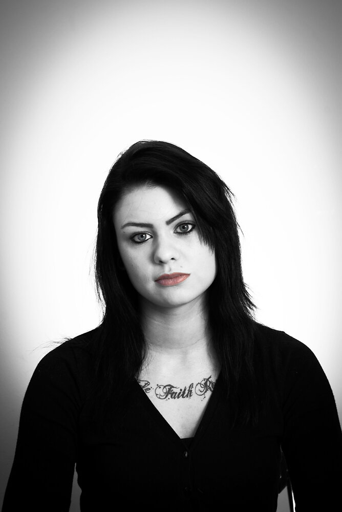 Portrait Schwarzweiß Tattoo