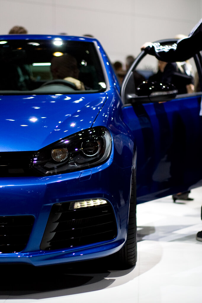 Golf-R Front blau