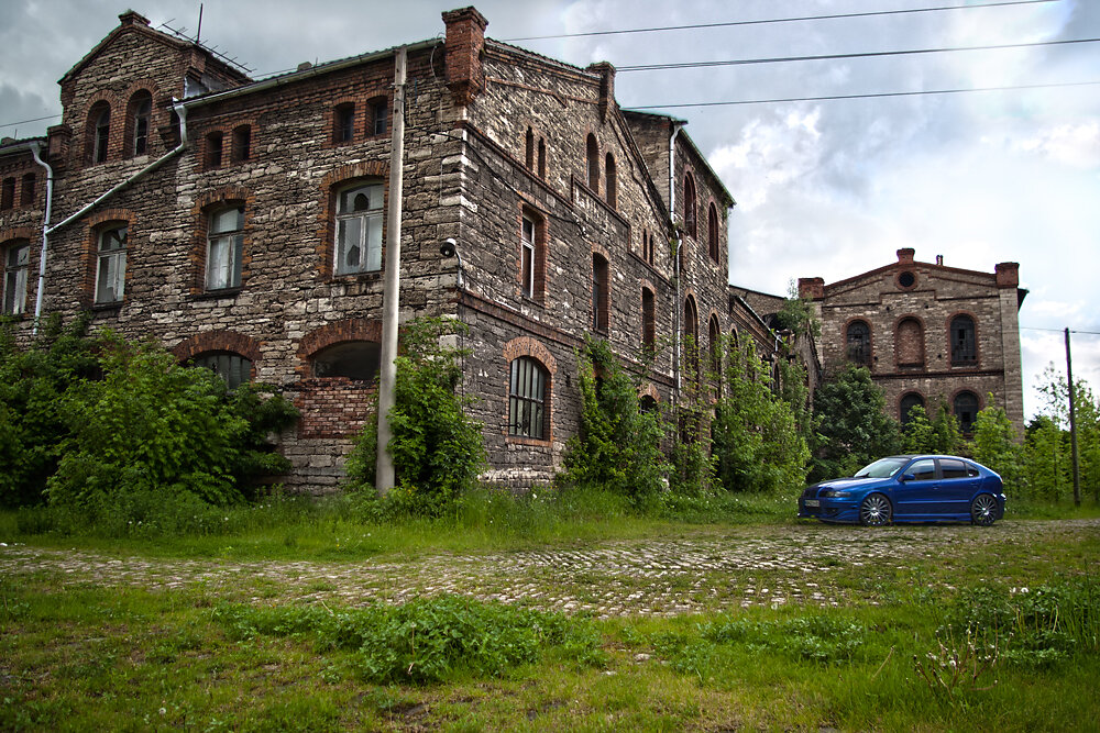 Industriegebäude zerfallen