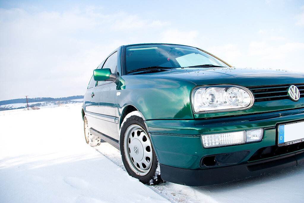 Golf 3 Schnee Front