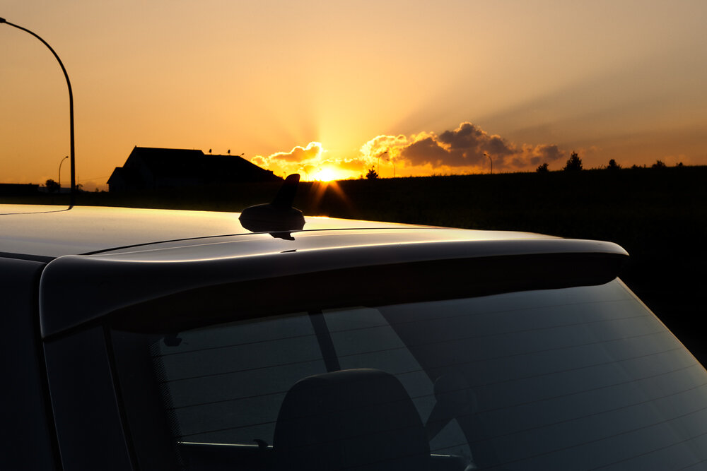 Golf IV Sonnenuntergang