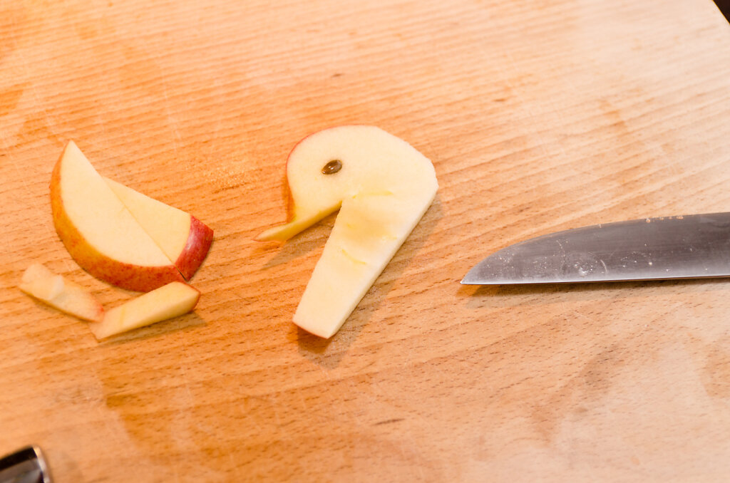 Kopf Apfelschwan