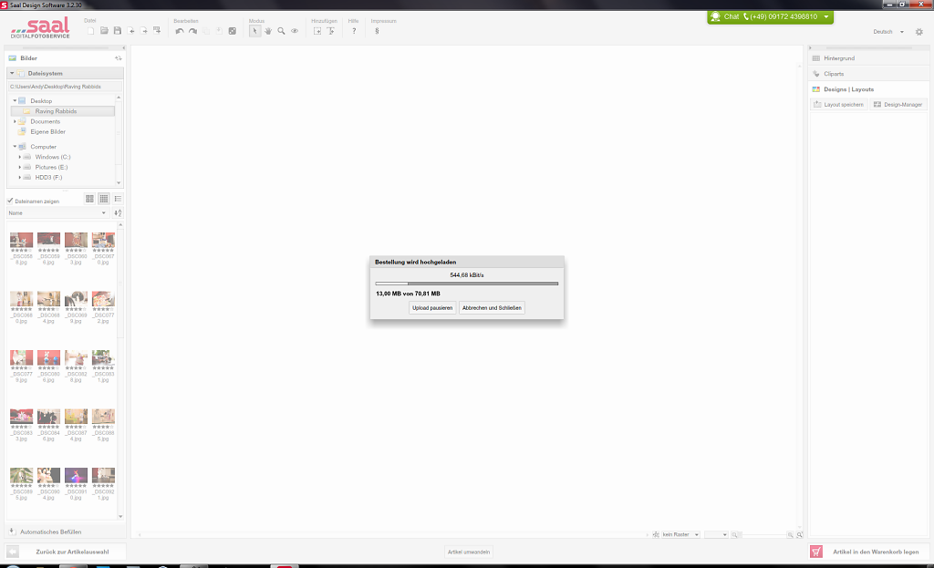 Saal Software Upload