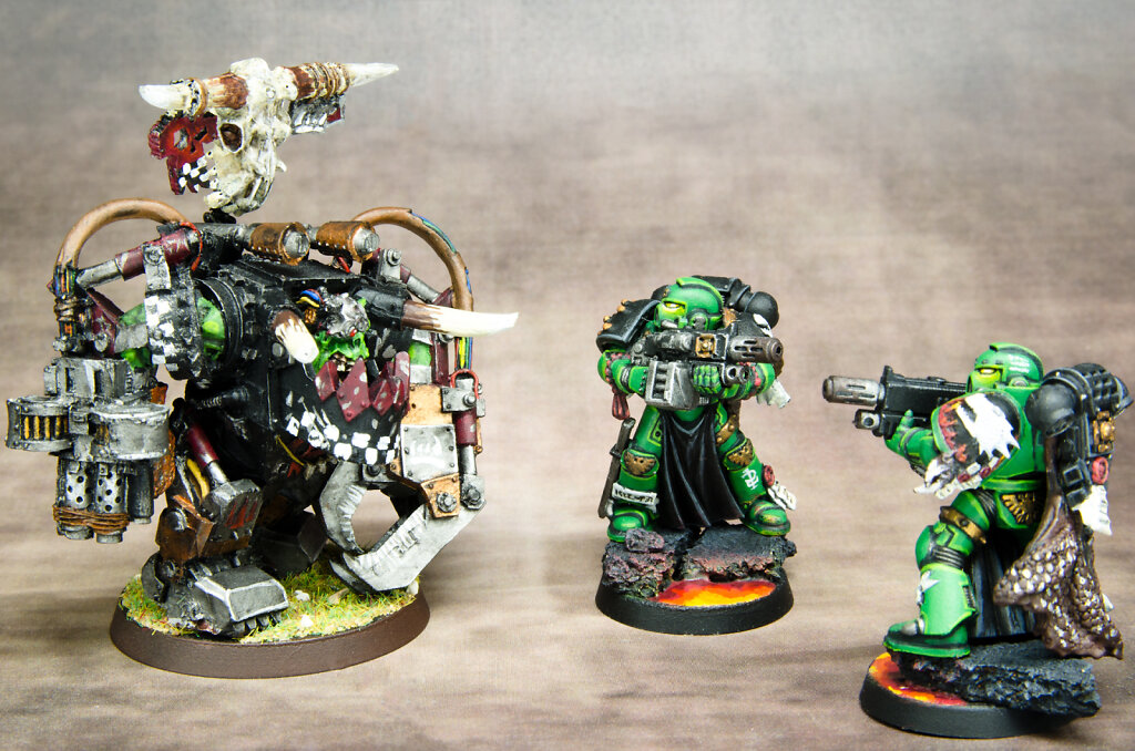 Ork Boss vs Spacemarine Warhammer 40K