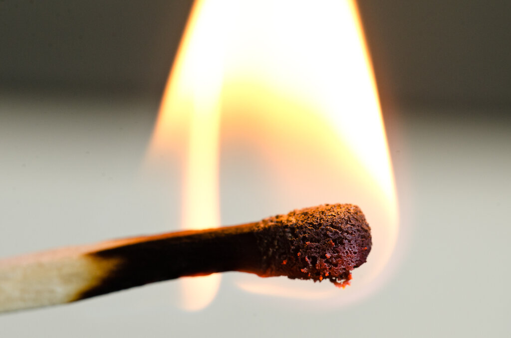 Streichholz Flamme