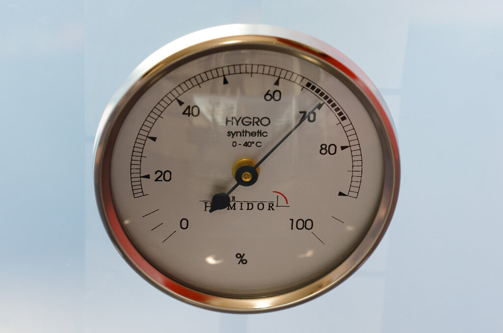 Hygrometer Humidor optimale Luftfeuchtigkeit